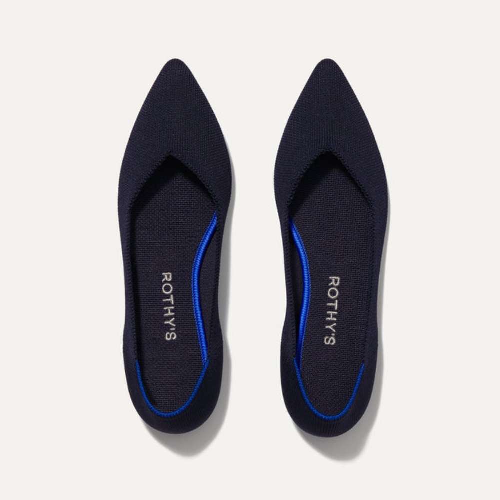 COPY - Rothy's navy the point flats